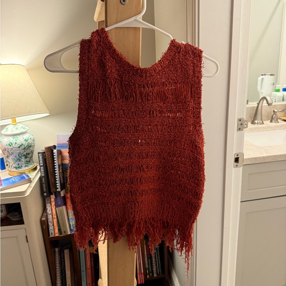 Orange boutique top